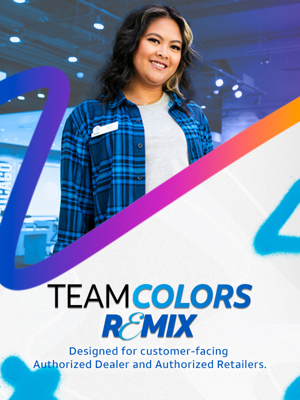 Team Colors Remix - Designed for customer-facing Authorized Dealer and Authorized Retailers.