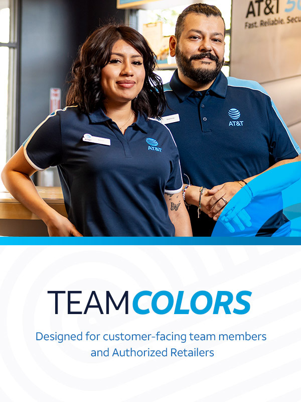 Team Colors - Designed for customer-facing team members and Authorized Retailers.
